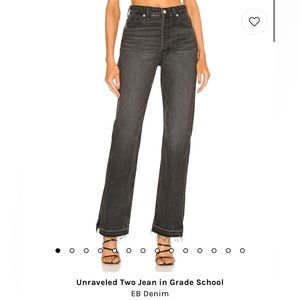 BNWT unraveled two denim eb denim